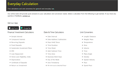 Desktop Screenshot of everydaycalculation.com